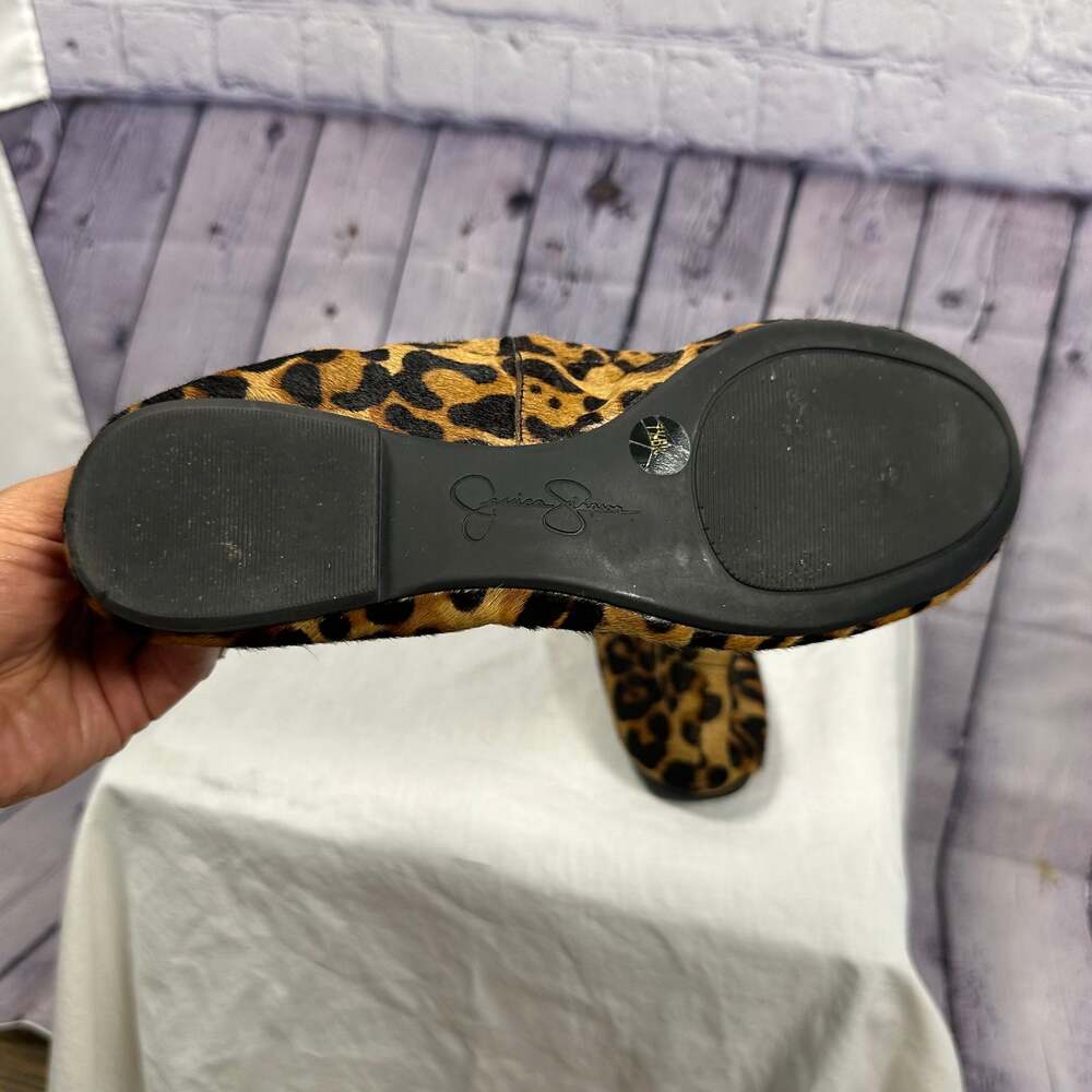 Jessica Simpson Women's Ballet Flats Animal Print Cow Hair Shoes Size 7.5 - Picture 6 of 7